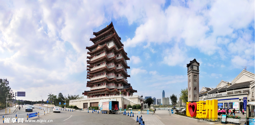 惠州水东街合江楼全景