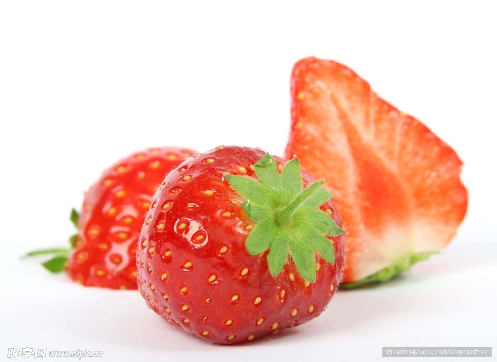 美味浆果草莓特写