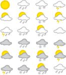 天气标识矢量