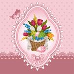 鲜花装饰底纹