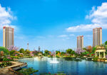 房地产 湖景 园林 效果图