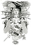 VANS涂鸦潮画板蒸汽波插画