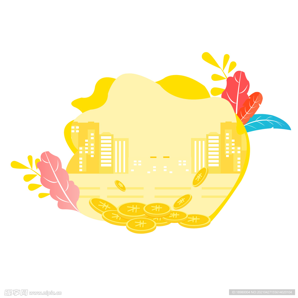 促销活动扁平化背景