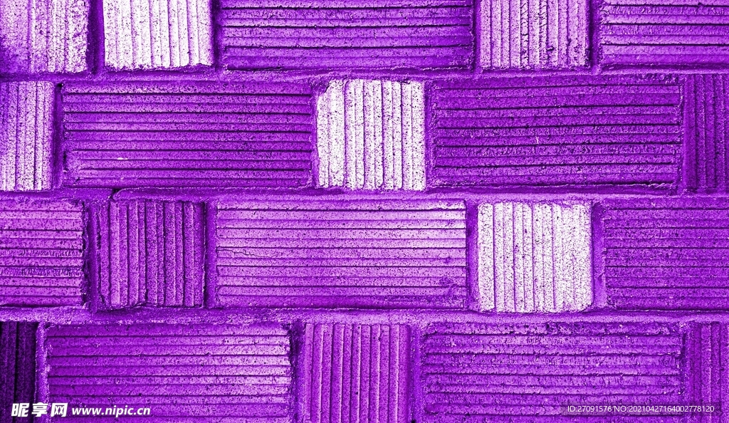 紫色油漆砖墙