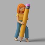 3D人物教育培训主题素材