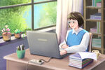 办公室工作的女孩