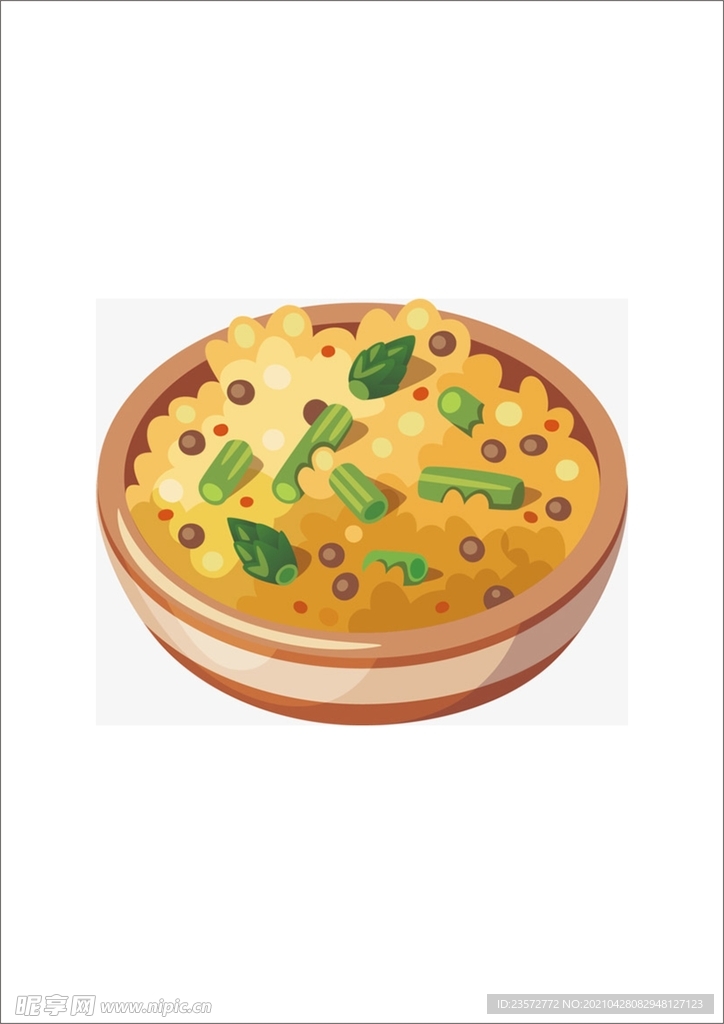 美味炒饭矢量