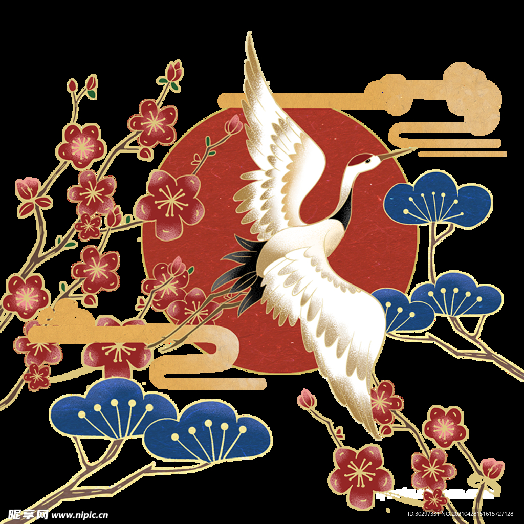 国潮鹤