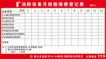 灭火器维修登记表