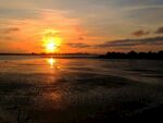 海滨夕阳晚霞