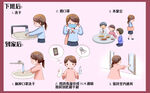 勤洗手常通风漫画海报