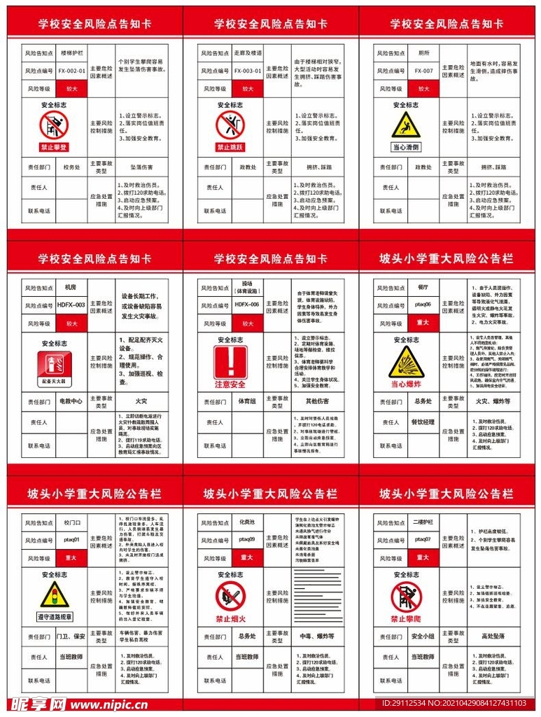 风险告知卡