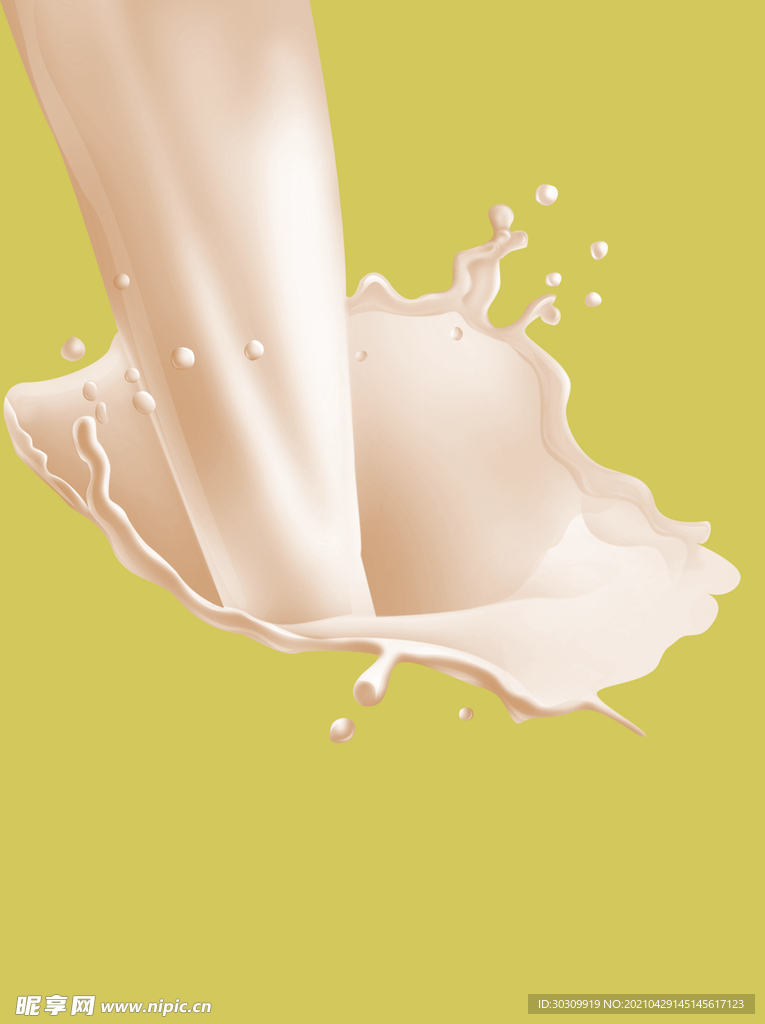 倒下的牛奶 牛奶花