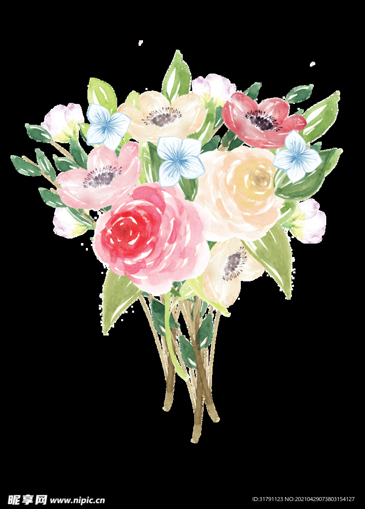 手绘花卉