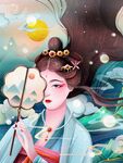 国潮风古风气质美女