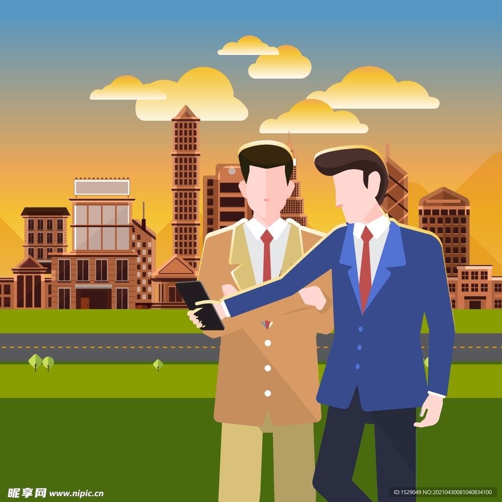 矢量办公人物
