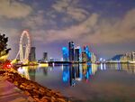 欢乐港湾海景夜景摩天轮