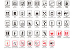 电梯标识 装修图标 家具图标 