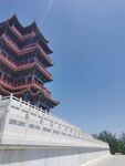 蓝天下的古建筑