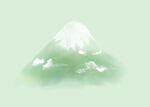 雪山插画手绘水彩效果插画