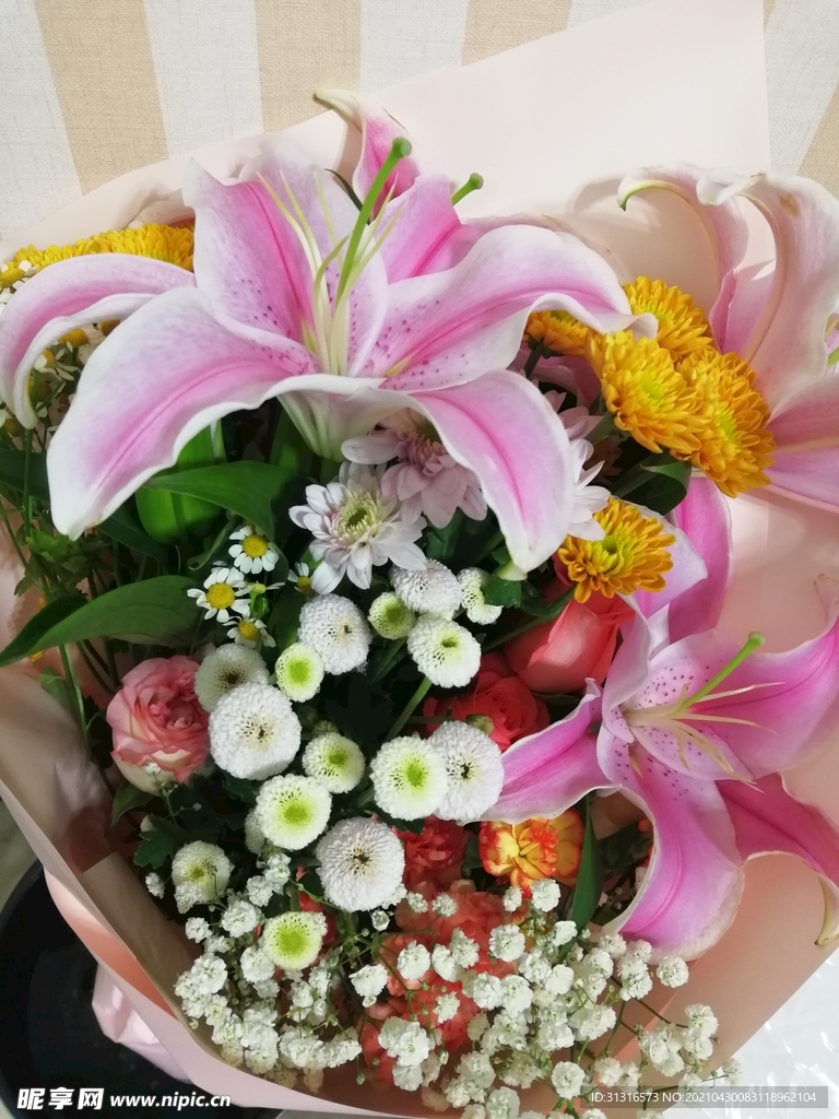 百合 雏菊