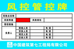 风控管控牌
