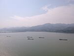 航拍鸟瞰水海水高光江面河面