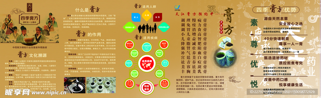 中医文化展板海报