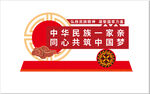 民族团结异型牌
