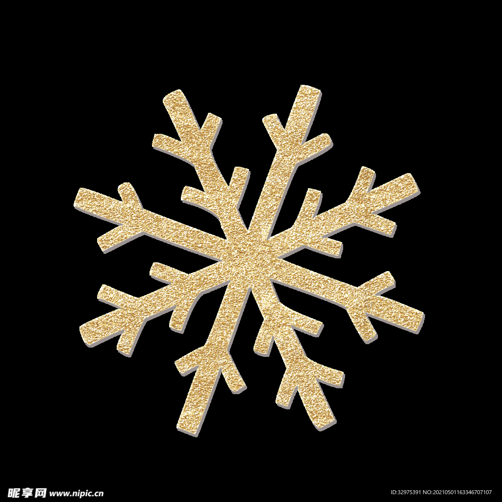 金色雪花