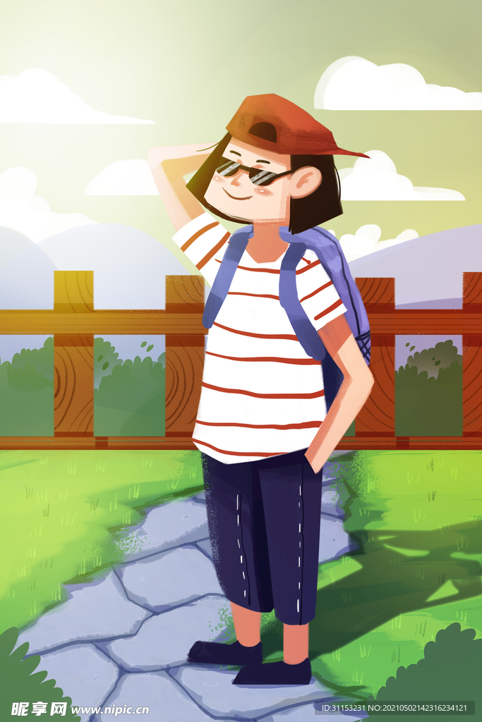 游玩插画