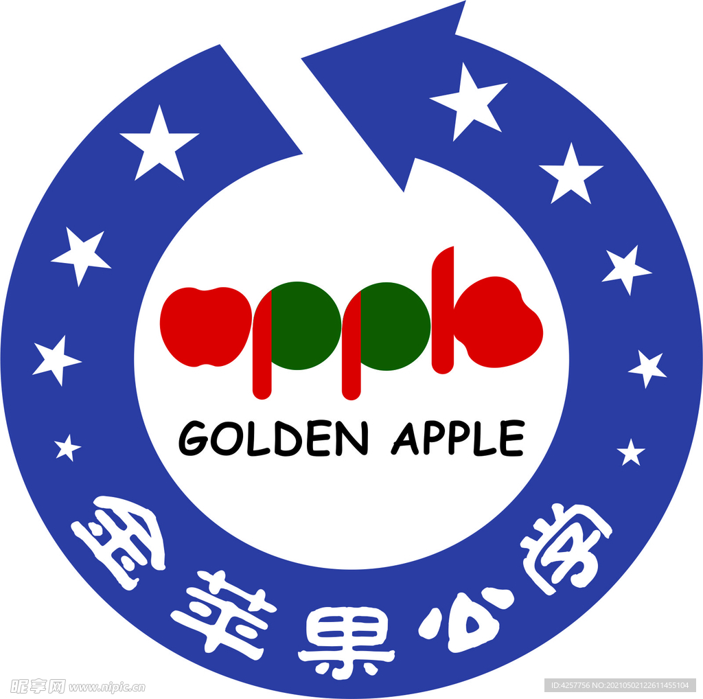 金苹果公学logo标志