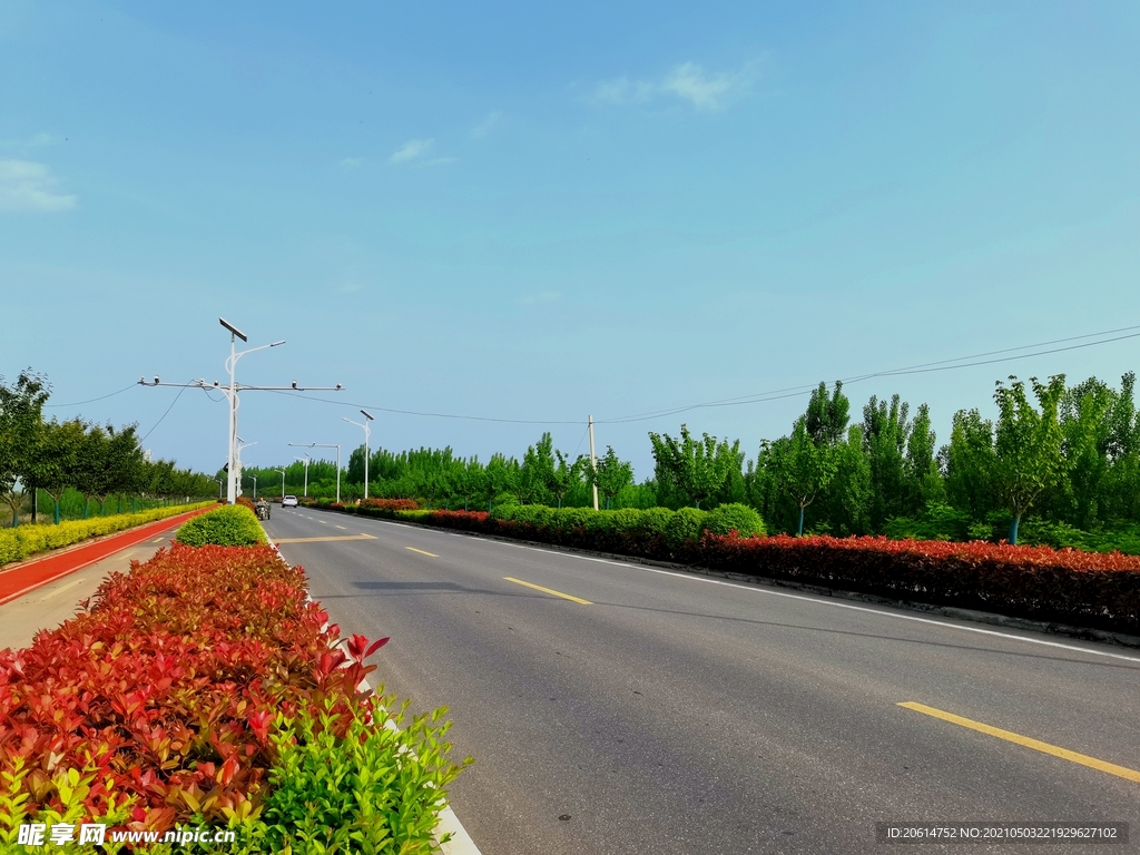 美丽的乡村道路风景