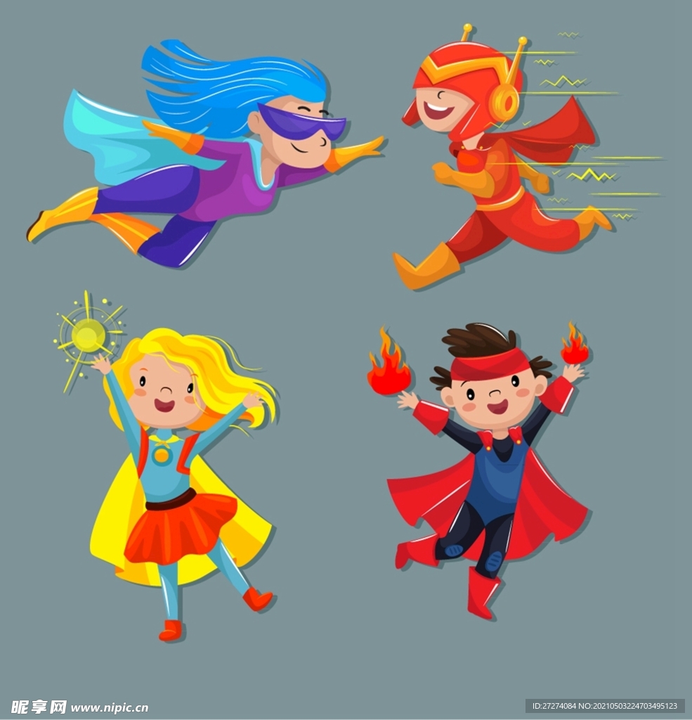 超级英雄装扮儿童