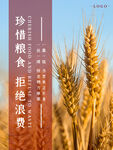 节约粮食海报