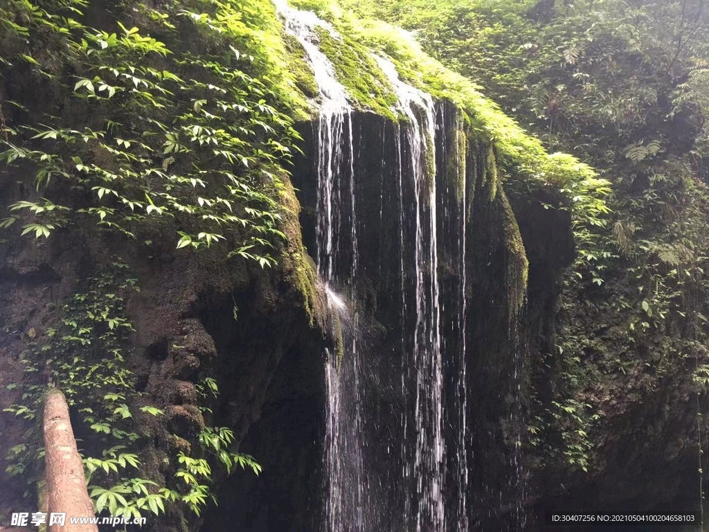 青城山瀑布