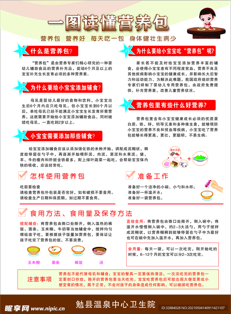 营养包单页