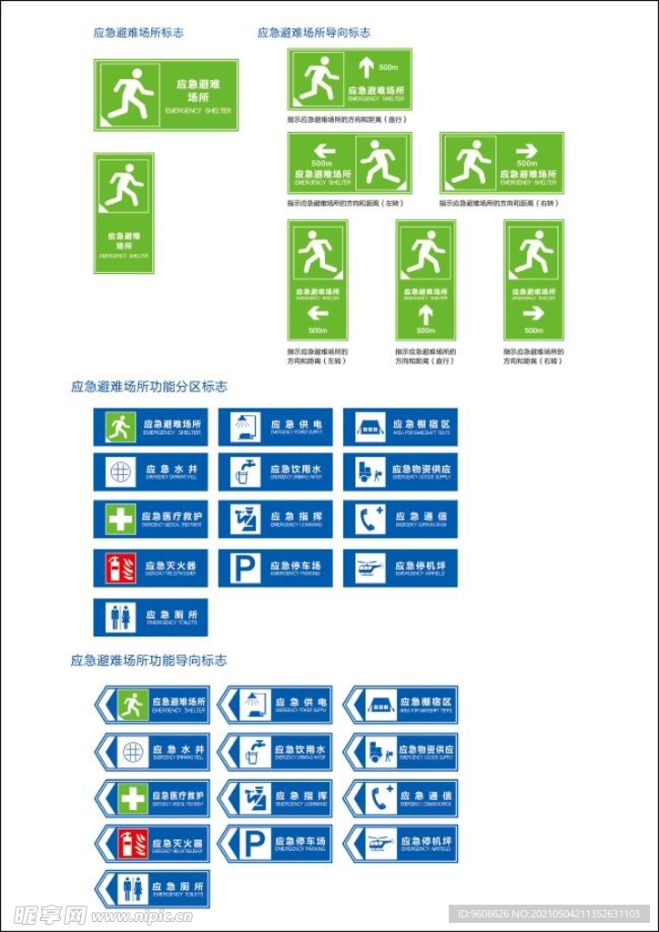 应急避难所标识