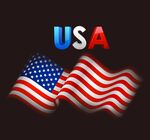 USA 美国 国旗 矢量图 