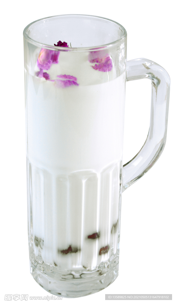 玫瑰花珍珠奶茶