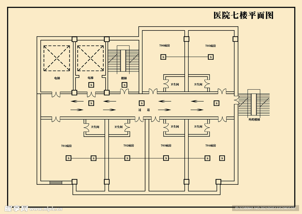 7楼平面图