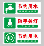 节约用水标识海报