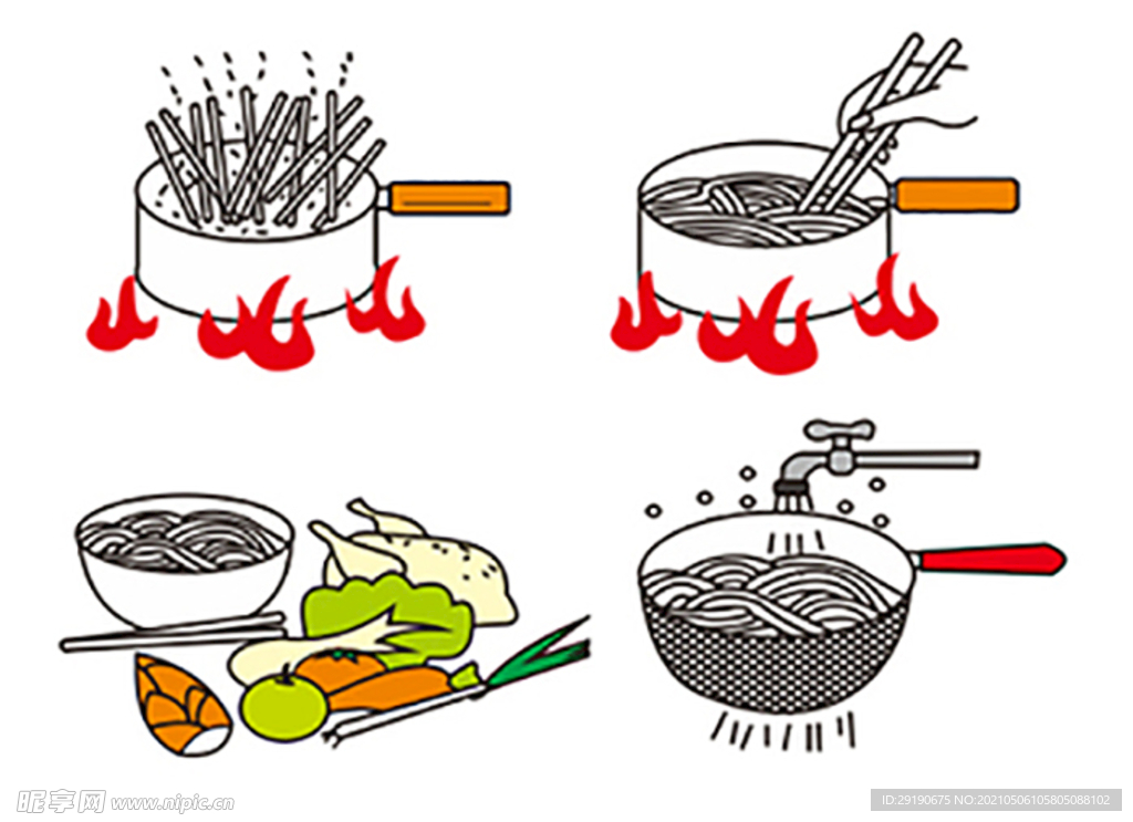 煮面条方法