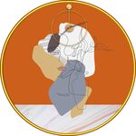 北欧圆形装饰画 