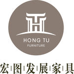 宏图发展家具logo标志