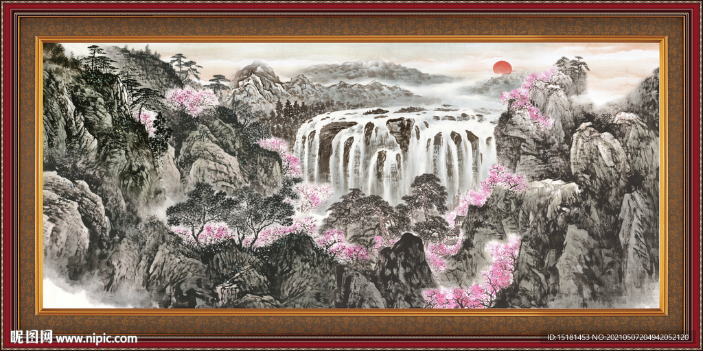 水墨山水画 