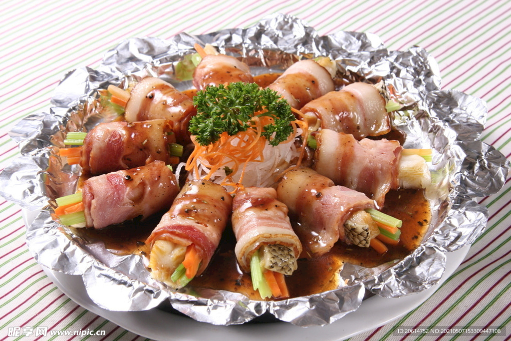 培根卷蔬菜