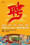 火锅店招聘海报