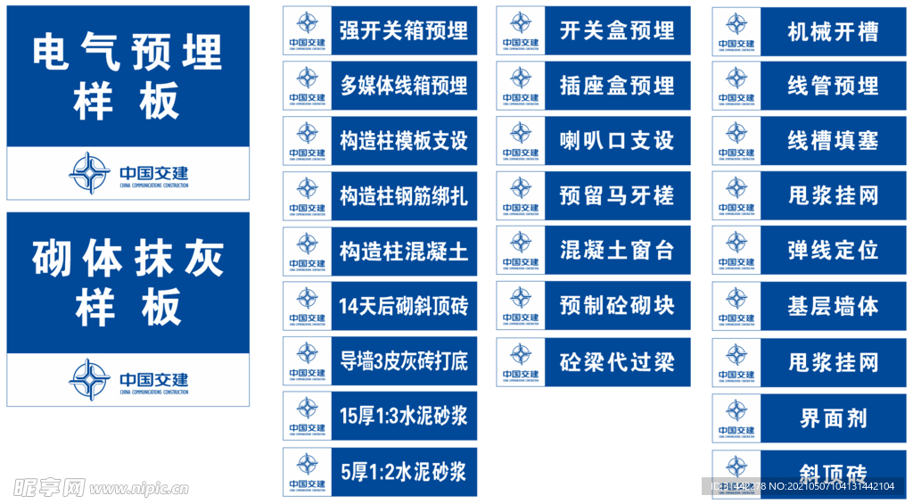 工地样板标识牌