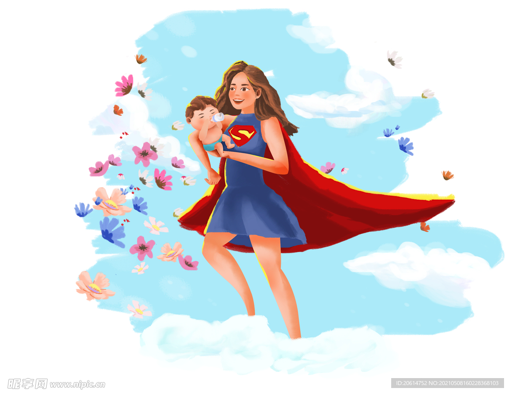 超人妈妈漫画海报